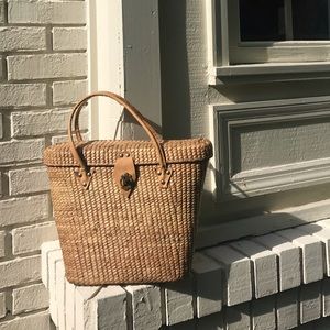 Vintage woven handbag